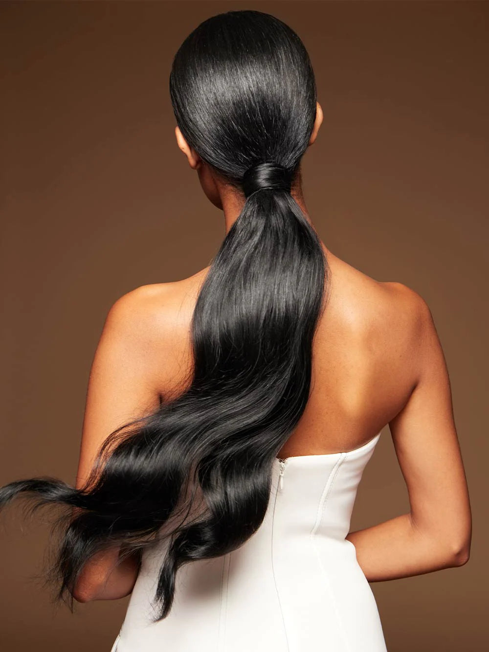 Jet Black Ponytail Extension