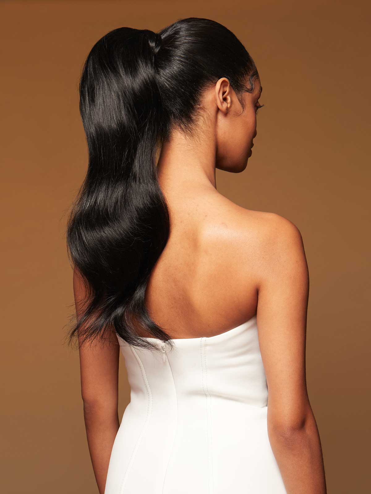 Jet Black Ponytail Extension